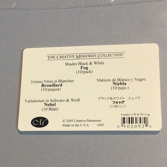 Creative Memories Photo Mounting Paper, Fog - Picture 2 of 2